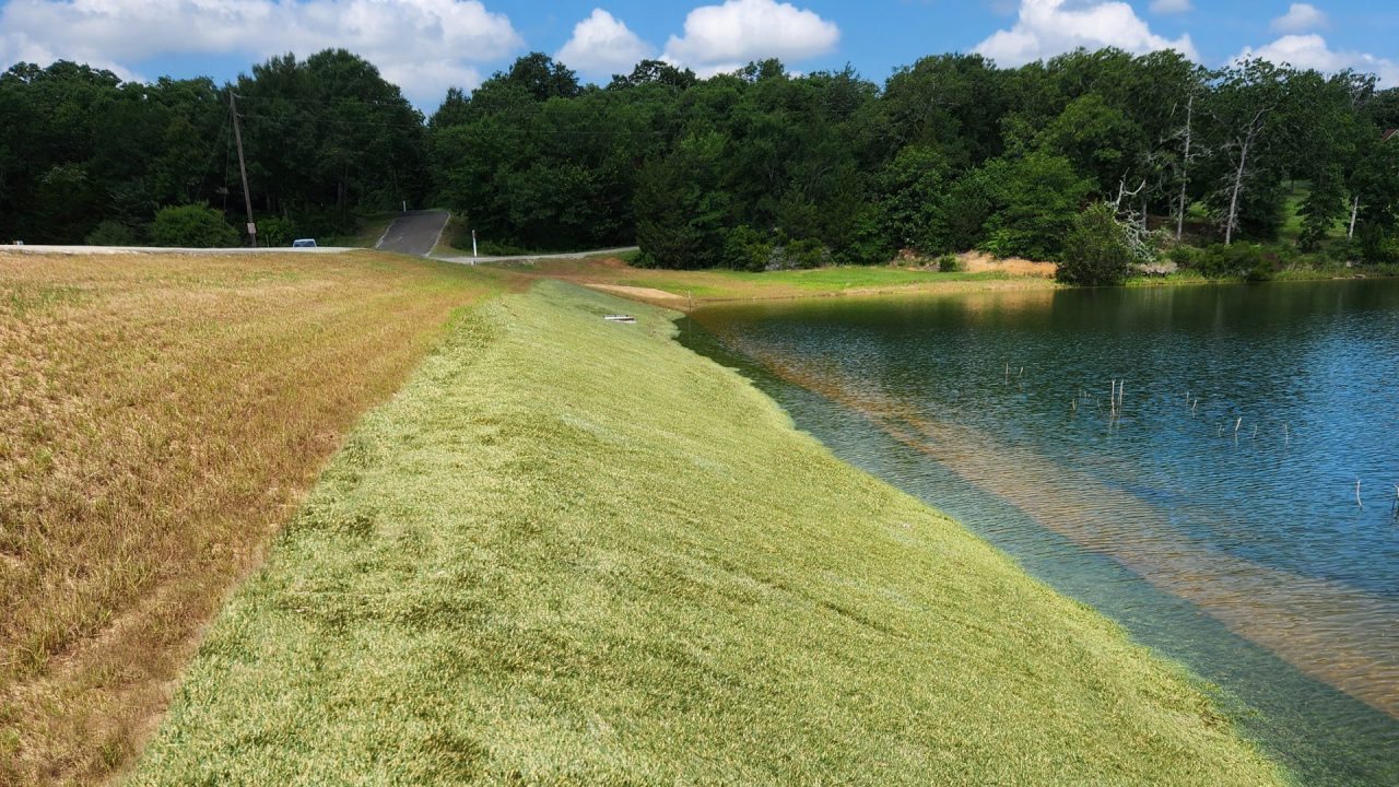 Tonkawa Dam at Hilltop Lakes Watershed Geo