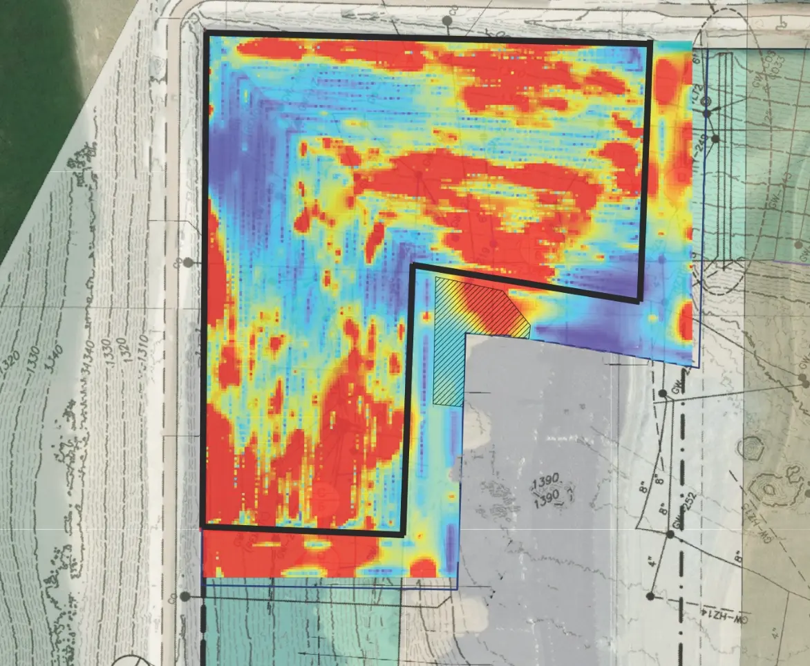 After aerial gas imaging of landfill surface emissions following EasyFlo integration